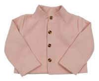 Růžový crop kabátek