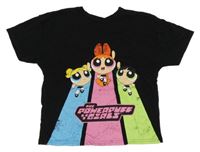 Černé tričko s Powercuff Girls