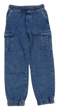 Tmavomodré lehké cargo cuff jogger rifle Destination