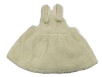 Smetanové chlupaté šaty s čumákem Mothercare