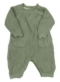 Khaki pletený overal Primark