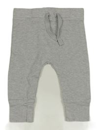 Šedé pruhované lehké tepláky George