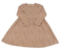 Světelerůžové vzorované bavlněné šaty C&A