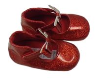 Červené třpytivé capáčky Tu