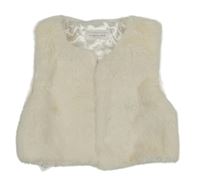 Smetanová podšitá kožešinová vesta Primark