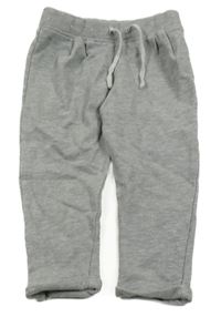 Šedé puntíkaté tepláky 