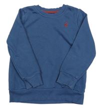 Tmavomodrá mikina s výšivkou George