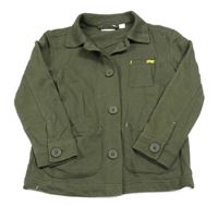 Tmavozelené teplákové sako s kapsami kids 