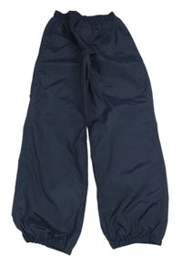 Tmavomodré šusťákové podšité voděodolné kalhoty TCM
