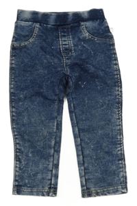 Tmavomodré melírované džegíny Liegelind