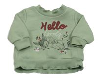 Světlezelená mikina s Bambi a Thumperem Primark