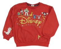 Jahodová mikina s postavami Disney