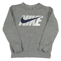 Šedá mikina s logem Nike