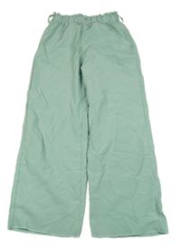 Zelené široké kalhoty