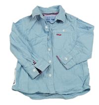 Světlemodro-bílá pruhovaná košile Next