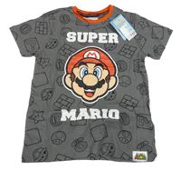 Nové - Šedé vzorované tričko - Mario Primark