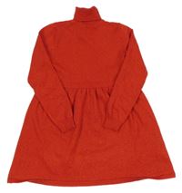 Červené třpytivé svetrové šaty s rolákem George