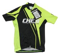 Nové - Černo-neonově zelený cyklistický dres