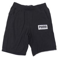 Černé teplákové kraťasy s logem Puma