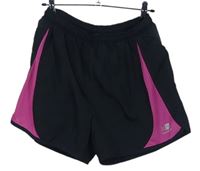 Dámské černo-růžové sportovní kraťasy Karrimor 