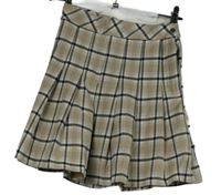 Dámská béžovo-černá kostkovaná sukně H&M