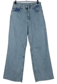 Dámské světlemodré roztřepené baggy rifle 