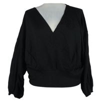 Dámská černá crop halenka 