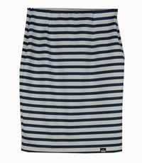 Dámská bílo-tmavomodrá pruhovaná pouzdrová sukně Superdry 