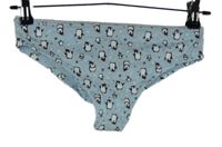 Dámské světlemodré kalhotky/brazilky s tučňáky Censored 