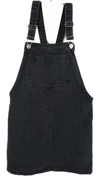 Dámské šedé riflové laclové šaty Topshop 
