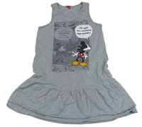 Šedé šaty s Mickey Mousem zn. Esprit