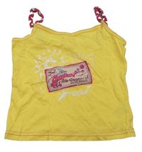 Žlutý crop top s nášivkou George