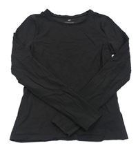 Antracitové crop triko H&M