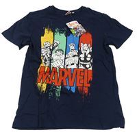 Tmavomodré tričko s Avengers Marvel