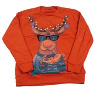 Červená mikina se sobem zn. Next