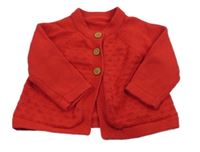 Červený propínací svetr Nutmeg