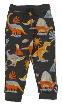 Šedé tepláky s dinosaury George