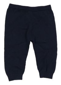 Tmavomodré pletené kalhoty Nutmeg