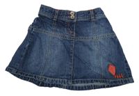 Modrá riflová sukně s výšivkou Next