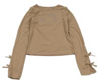 Béžové crop triko s Hello Kitty H&M