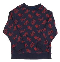 Tmavomodrá mikina s bagry Mothercare