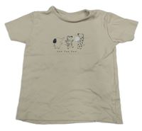 Béžové tričko se zvířátky George