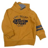 Okrovo-modrá mikina C&A