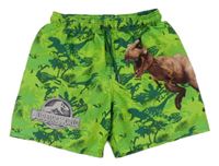 Zelené plážové kraťasy s dinosaury H&M