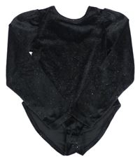 Černé třpytivé sametové body Zara 