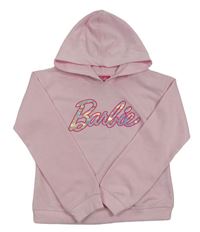 Světlerůžová mikina s kapucí - Barbie