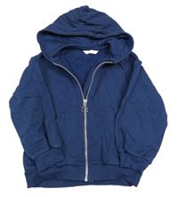 Tmavomodrá propínací mikina s kapucí M&S