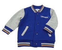 Safírovo-šedá baseballová mikina s Mickeym Disney