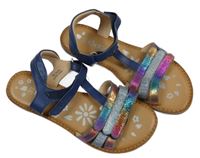 Barevné metalické páskové sandály Kickers´ vel. 33