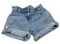 Modré riflové paper bag kraťasy Matalan